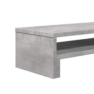 vidaXL Βάση Οθονών Γκρι του Σκυροδέματος 54x22x15 εκ. από Επεξ. Ξύλο