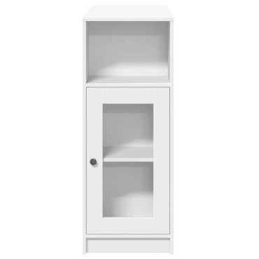 vidaXL Τραπέζι Μπαρ με Ράφια Λευκό 101x40x103,5cm Επεξεργ. Ξύλο 1 τεμ.