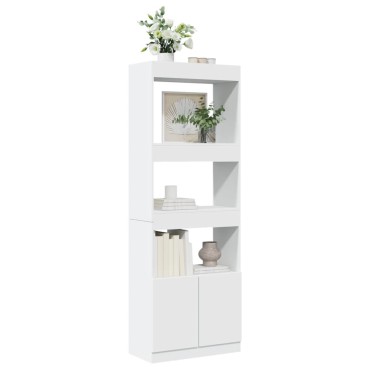vidaXL Ντουλάπι Λευκό 63x33x180cm από Επεξεργασμένο Ξύλο 1 τεμ.