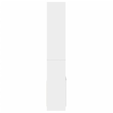 vidaXL Ντουλάπι Λευκό 63x33x180cm από Επεξεργασμένο Ξύλο 1 τεμ.