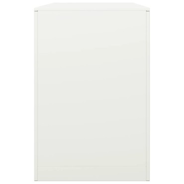 vidaXL Ράφι Καυσόξυλων Λευκό 100x40x60 εκ. Ατσάλινο