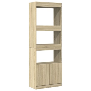 vidaXL Ντουλάπι Sonoma Δρυς 63x33x180cm από Επεξεργασμένο Ξύλο 1 τεμ.