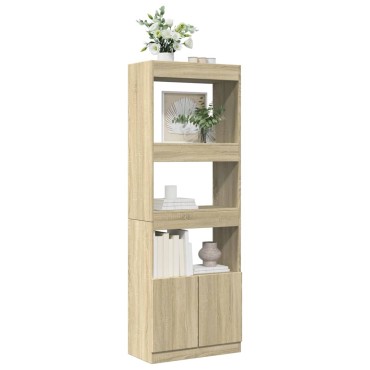 vidaXL Ντουλάπι Sonoma Δρυς 63x33x180cm από Επεξεργασμένο Ξύλο 1 τεμ.