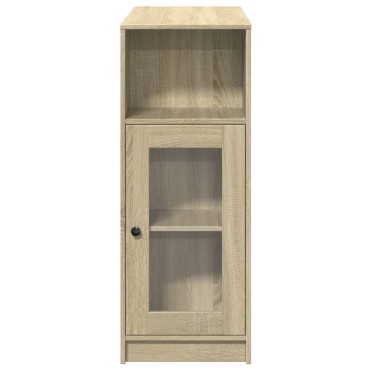 vidaXL Τραπέζι Μπαρ με Ράγες Sonoma Δρυς 101x40x103,5cm Επεξεργ. Ξύλο 1 τεμ.