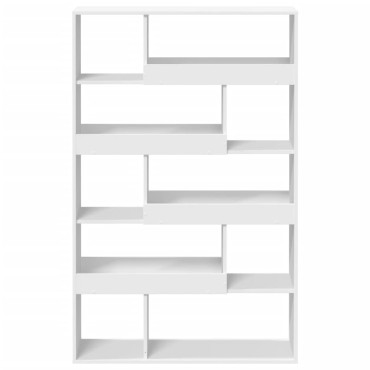 vidaXL Βιβλιοθήκη Λευκή 100x33x156,5cm από Επεξεργασμένο Ξύλο 1 τεμ.