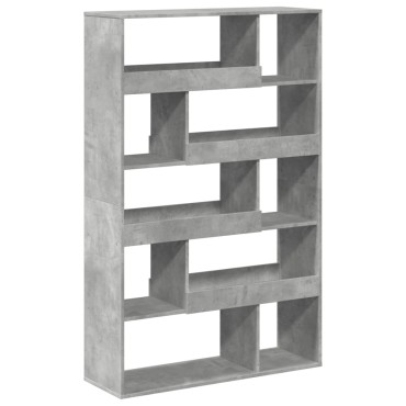 vidaXL Βιβλιοθήκη/Διαχωριστικό Χώρου Γκρι 100x33x156,5cm Επεξ. Ξύλο 1 τεμ.