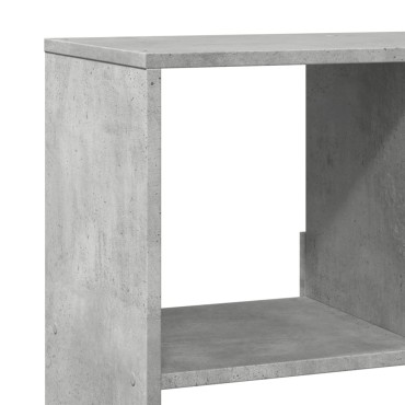 vidaXL Βιβλιοθήκη/Διαχωριστικό Χώρου Γκρι 100x33x156,5cm Επεξ. Ξύλο 1 τεμ.
