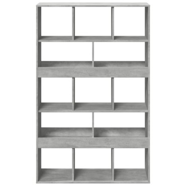 vidaXL Βιβλιοθήκη/Διαχωριστικό Χώρου Γκρι 100x33x156,5cm Επεξ. Ξύλο 1 τεμ.