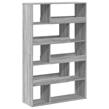 vidaXL Βιβλιοθήκη/Διαχωριστικό Χώρου Γκρι 100x33x156,5cm Επεξ. Ξύλο 1 τεμ.