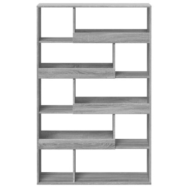 vidaXL Βιβλιοθήκη/Διαχωριστικό Χώρου Γκρι 100x33x156,5cm Επεξ. Ξύλο 1 τεμ.