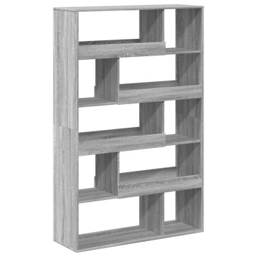 vidaXL Βιβλιοθήκη/Διαχωριστικό Χώρου Γκρι 100x33x156,5cm Επεξ. Ξύλο 1 τεμ.