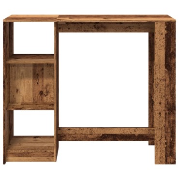 vidaXL Τραπέζι Μπαρ με Ράγες 124x46x103,5cm Επεξεργ. Ξύλο 1 τεμ.