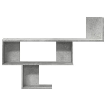 vidaXL Ραφιέρα Τοίχου Γκρι Σκυροδέματος 100x15x70cm από Επεξ. Ξύλο 1 τεμ.
