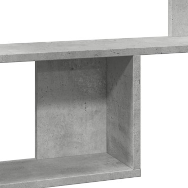 vidaXL Ραφιέρα Τοίχου Γκρι Σκυροδέματος 100x15x70cm από Επεξ. Ξύλο 1 τεμ.