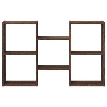 vidaXL Ραφιέρα Τοίχου Καφέ Δρυς 96x18x60cm Επεξεργασμένο Ξύλο 1 τεμ.