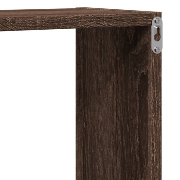 vidaXL Ραφιέρα Τοίχου Καφέ Δρυς 96x18x60cm Επεξεργασμένο Ξύλο 1 τεμ.