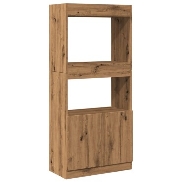 vidaXL Ντουλάπι Αρτισιανή Δρυς 63x33x140cm από Επεξεργασμένο Ξύλο 1 τεμ.