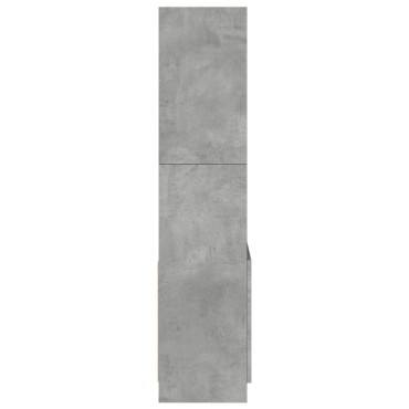 vidaXL Ντουλάπι Γκρι Σκυρ. 63x33x140cm από Επεξεργασμένο Ξύλο 1 τεμ.
