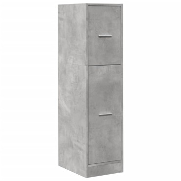 vidaXL Συρταριέρα Γενικής Χρήσης Γκρι Σκυρ.30x41x118cm Επεξ. Ξύλο 1 τεμ.
