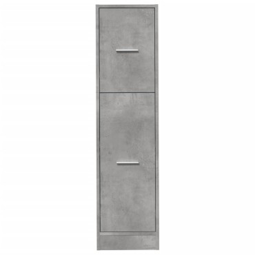 vidaXL Συρταριέρα Γενικής Χρήσης Γκρι Σκυρ.30x41x118cm Επεξ. Ξύλο 1 τεμ.