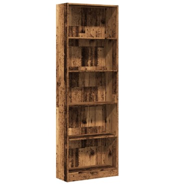 vidaXL Βιβλιοθήκη Όψη Παλαιού Ξύλου 60x24x176cm Επεξεργασμένο Ξύλο 1 τεμ.