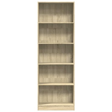 vidaXL Βιβλιοθήκη Sonoma Δρυς 60x24x176cm από Επεξεργασμένο Ξύλο 1 τεμ.