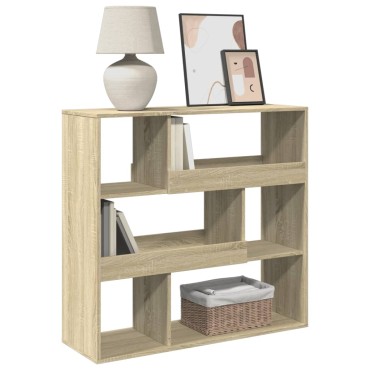 vidaXL Βιβλιοθήκη/Διαχωριστικό Χώρου Δρυς 100x33x94,5cm Επεξ. Ξύλο 1 τεμ.