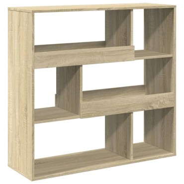 vidaXL Βιβλιοθήκη/Διαχωριστικό Χώρου Δρυς 100x33x94,5cm Επεξ. Ξύλο 1 τεμ.