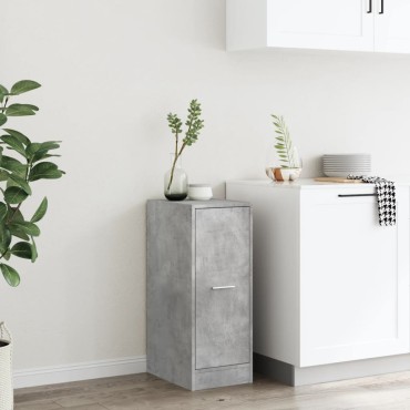 vidaXL Συρταριέρα Γενικής Χρήσης Γκρι Σκυρ. 30x41x77,5cm Επεξ. Ξύλο 1 τεμ.