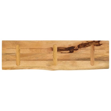 vidaXL Επιφάνεια Τραπεζιού 100x20x3,8cm Live Edge Μασίφ Ξύλο Μάνγκο 1 τεμ.