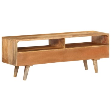 vidaXL Έπιπλο Τηλεόρασης 110x30x41cm από Μασίφ Ξύλο Μάνγκο