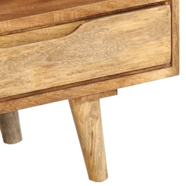 vidaXL Έπιπλο Τηλεόρασης 110x30x41cm από Μασίφ Ξύλο Μάνγκο