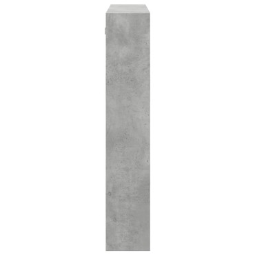 vidaXL Ντουλάπι Τοίχου Γκρι Σκυρ. 80x15x80cm Επεξεργασμένο Ξύλο 1 τεμ.