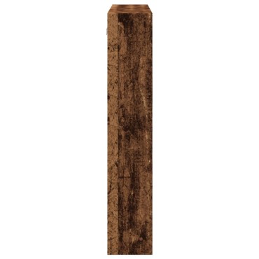 vidaXL Ντουλάπι Τοίχου Όψη Παλαιού Ξύλου 80x15x80cm Επεξ. Ξύλο 1 τεμ.