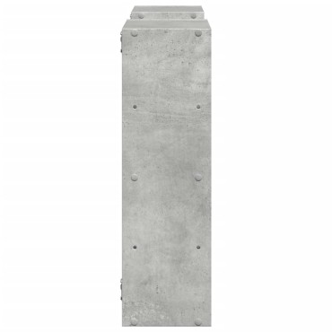 vidaXL Ραφιέρα Τοίχου Γκρι Σκυροδέματος 96x18x60cm από Επεξ. Ξύλο 1 τεμ.
