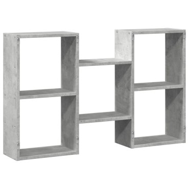 vidaXL Ραφιέρα Τοίχου Γκρι Σκυροδέματος 96x18x60cm από Επεξ. Ξύλο 1 τεμ.