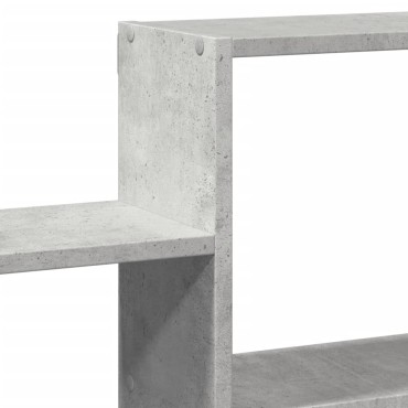 vidaXL Ραφιέρα Τοίχου Γκρι Σκυροδέματος 96x18x60cm από Επεξ. Ξύλο 1 τεμ.