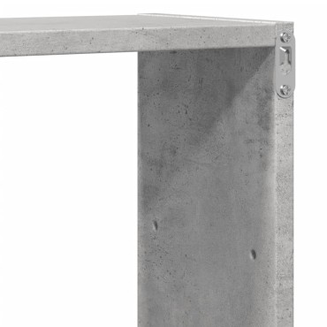 vidaXL Ραφιέρα Τοίχου Γκρι Σκυροδέματος 96x18x60cm από Επεξ. Ξύλο 1 τεμ.
