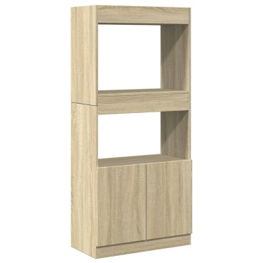 vidaXL Ντουλάπι Sonoma Δρυς 63x33x140cm από Επεξεργασμένο Ξύλο 1 τεμ.