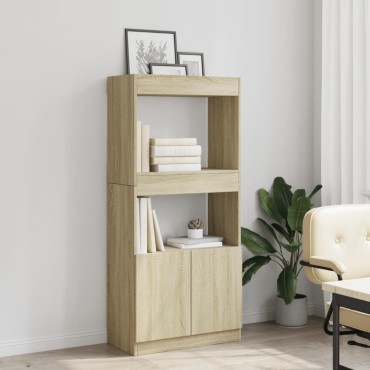 vidaXL Ντουλάπι Sonoma Δρυς 63x33x140cm από Επεξεργασμένο Ξύλο 1 τεμ.