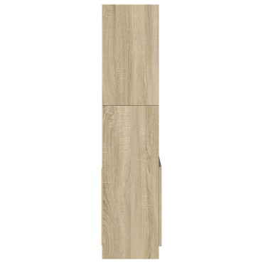 vidaXL Ντουλάπι Sonoma Δρυς 63x33x140cm από Επεξεργασμένο Ξύλο 1 τεμ.