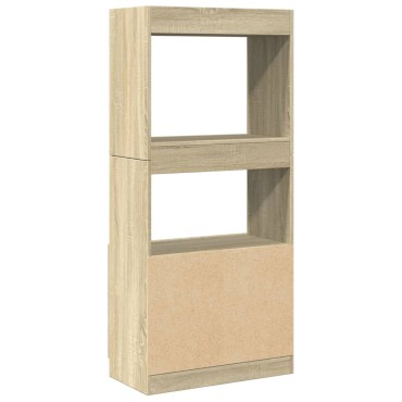 vidaXL Ντουλάπι Sonoma Δρυς 63x33x140cm από Επεξεργασμένο Ξύλο 1 τεμ.