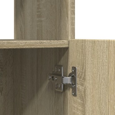 vidaXL Ντουλάπι Sonoma Δρυς 63x33x140cm από Επεξεργασμένο Ξύλο 1 τεμ.
