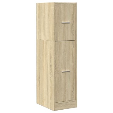 vidaXL Συρταριέρα Γενικής Χρήσης Sonoma Δρυς 30x41x118cm Επεξ. Ξύλο 1 τεμ.