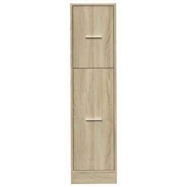 vidaXL Συρταριέρα Γενικής Χρήσης Sonoma Δρυς 30x41x118cm Επεξ. Ξύλο 1 τεμ.
