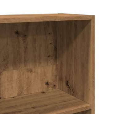 vidaXL Βιβλιοθήκη Αρτισιανή Δρυς 60x24x176cm από Επεξεργασμένο Ξύλο 1 τεμ.
