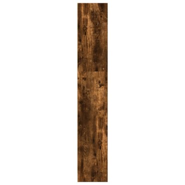 vidaXL Βιβλιοθήκη Καπνιστή Δρυς 80x24x143cm από Επεξεργασμένο Ξύλο 1 τεμ.