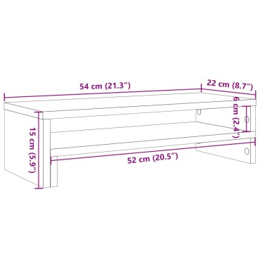 vidaXL Βάση Οθόνης Sonoma Δρυς 54x22x15 εκ. από Επεξεργασμένο Ξύλο
