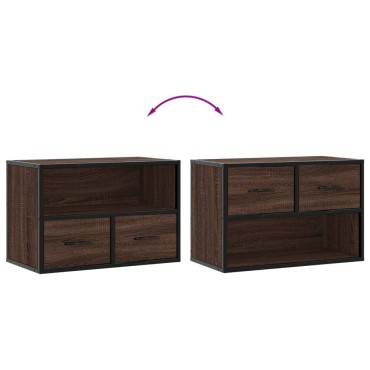 vidaXL Έπιπλο Τηλεόρασης Καφέ Δρυς 60x31x39,5cm Επεξεργασμένο Ξύλο