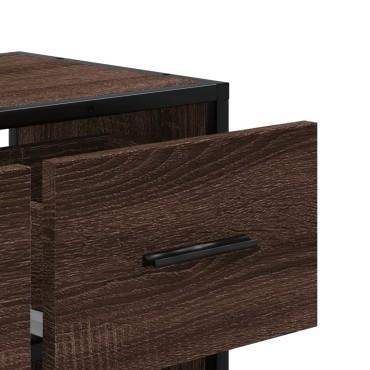 vidaXL Έπιπλο Τηλεόρασης Καφέ Δρυς 60x31x39,5cm Επεξεργασμένο Ξύλο